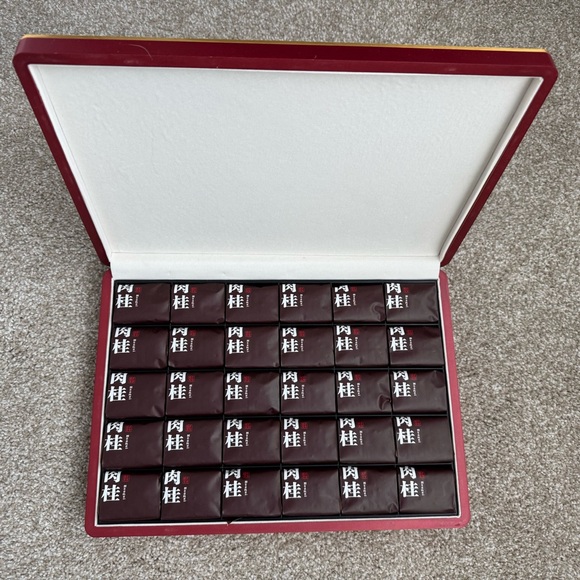 Cost Plus World Market Other - Cinnamon tea box gift set Red and White Tea Box Chinese tea